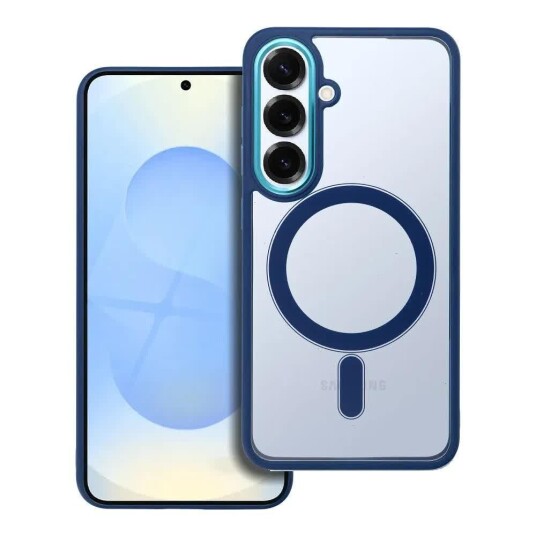 OEM Color Edge MagSafe Deksel for Samsung Galaxy S25 Marineblå