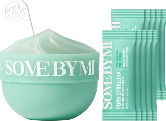 Some By Mi Spirulina PDRN Soothing Sherbet Mask 10 pieces Some By Mi Spirulina PDRN Soothing Sherbet Mask 10 pieces