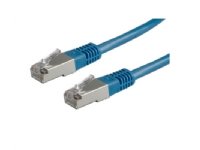 ROLINE S/FTP (PiMF) Patch Cord Cat.6, blue 1.0m, Blå, 100 O, 1 mm
