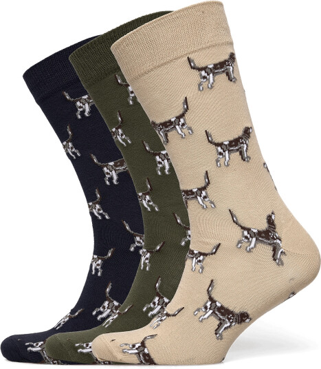 Barbour Barbour Pointer Dog Socks Gift Box Multi/patterned ONE SIZE