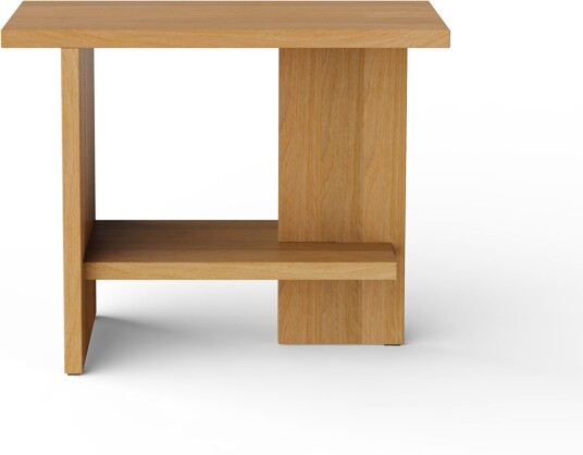 Nine - Tee Side Table Rectangle Oak Sidebord Matteo Fogale Tre Farget