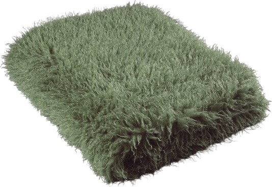 Fondaco Curly pledd 120x150 cm grønn Fondaco Curly pledd 120x150 cm grønn