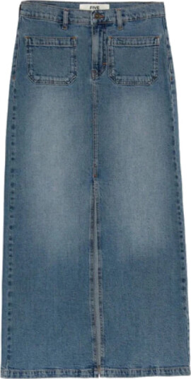 Five Jeans Dame Skjørt Blå W29, Five Jeans Dame Skjørt Blå W29,