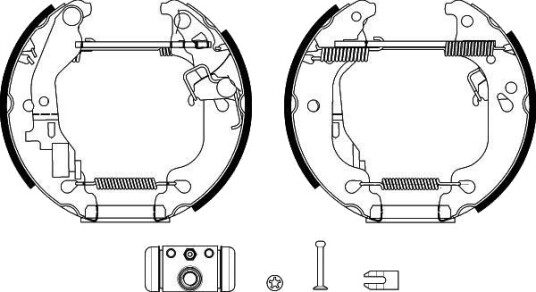 HELLA 8DB 355 038-181 Bremsesko sett HELLA 8DB 355 038-181 Bremsesko sett