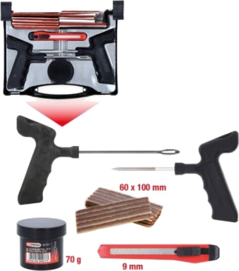 Ks Tools Dekk Vulkaniseringssett 5 Deler 100 mm Gjenger 150.1070