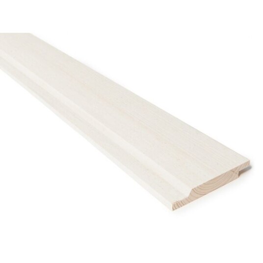 Bergene Holm Kledning profilert grunnet gran 19x123 mm dobbelfals 60° klasse 1 hvit