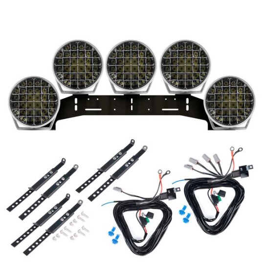 Ekstralys PURELUX 9110 White   Rund / 23 cm / 175W 5 stk   Komplett pakke WRC