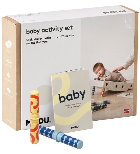 MODU Sand Grey / Honey Yellow Baby Motoriksæt MODU Sand Grey / Honey Yellow Baby Motoriksæt