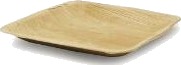 Tallerken Fad 15X15 Cm Firkantet Palmeblad,20 Ps X 25 Stk/Krt