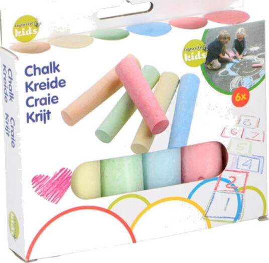 Topwrite Utendørs Kritt (10,5 cm) 6 stk