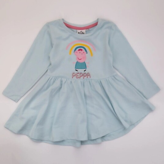 Peppa Gris Kjole Blue Rainbow 116 / 6 år Barn Jente Peppa Gris Kjole Blue Rainbow 116 / 6 år Barn Jente