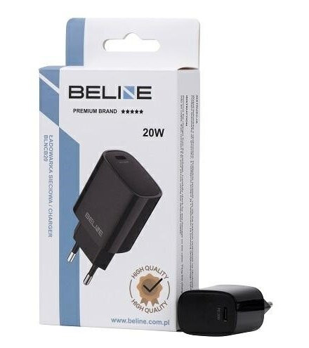 20W Pd 3.0 Vegglader Uten Kabel Sort 20W Pd 3.0 Vegglader Uten Kabel Sort