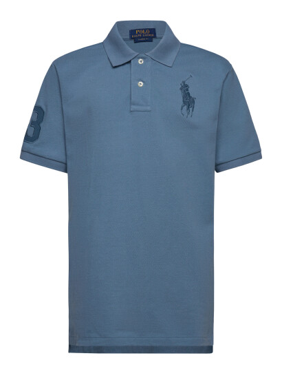 Ralph Lauren Kids Big Pony Cotton Mesh Polo Shirt Blue 132 137