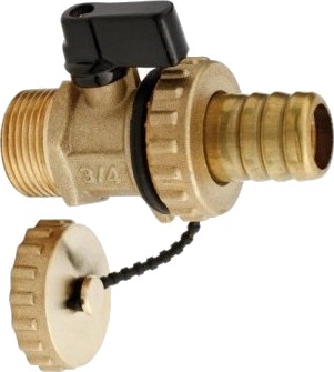 Hydroland Kuleventil Tappekran 1/2" Z.Sp 15