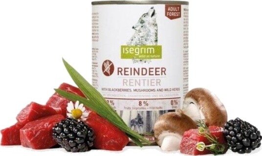 Isegrim Adult Forest Renhjort Bjørnebær Sopp Urter Våtfôr 400 G Isegrim Adult Forest Renhjort Bjørnebær Sopp Urter Våtfôr 400 G