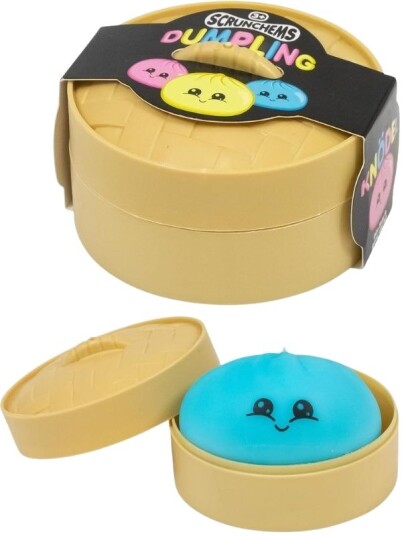 Scrunchems Dumplings Squishy I Bambusboks Sensorisk Leke Med Overraskelse