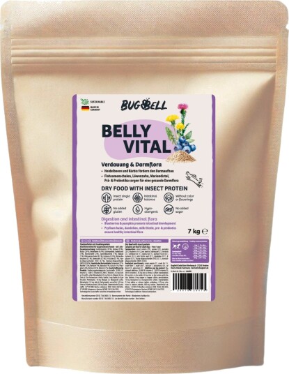 Bugbell Tørrfôr Belly Vital Fordøyelse Og Tarmflora Sparepakke 4 X 7 kg Bugbell Tørrfôr Belly Vital Fordøyelse Og Tarmflora Sparepakke 4 X 7 kg