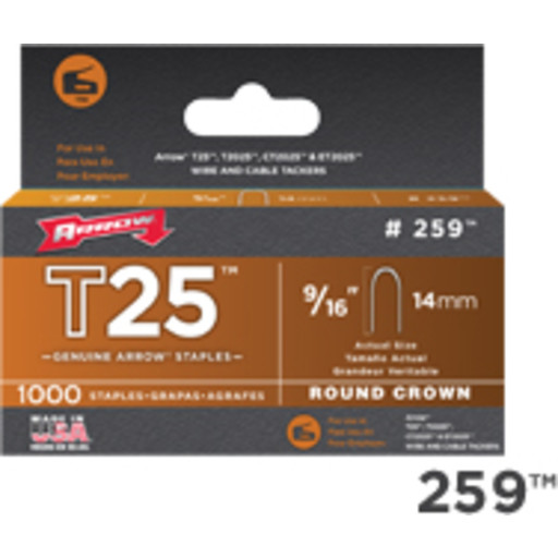 Hæfteklamme T25 9/16” 14 Mm 5000 Stk