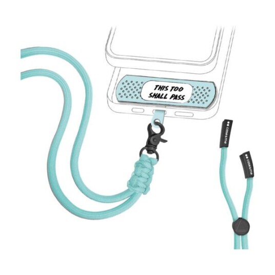 SBS UNIVERSAL PATCH-HALSSTROPP FOR SMARTTELEFON, BLÅ