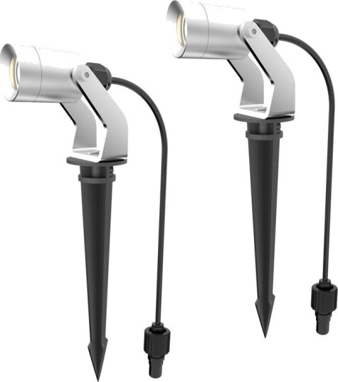 Llitt Allan Spotlight kit 2-pack inkl strömadapter 12V 3000K 10lm IP67 Llitt Allan Spotlight kit 2-pack inkl strömadapter 12V 3000K 10lm IP67