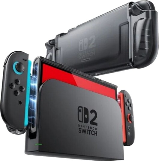 SUPCASE Crystal Case Nintendo Switch 2 Clear/Black