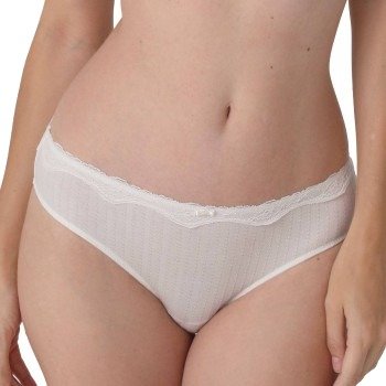 sassa Truser Bamboo Jacquard Brief Benhvit viskose 40 Dame