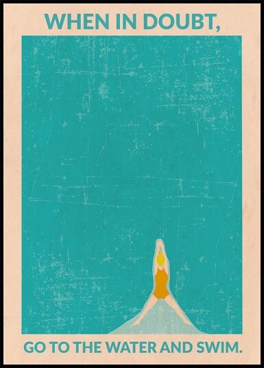 Open Water blonde Plakat / 70x100cm