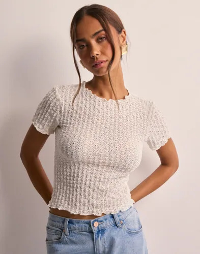 Vero Moda Hvit Vmshelby Ss O Neck Short Top Vma No