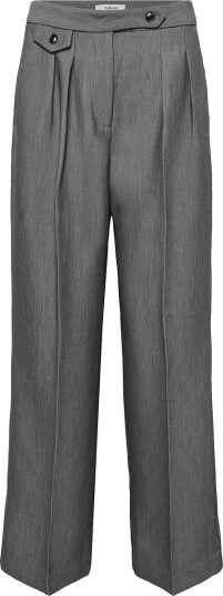 b.young Byearl Wide Pants MID GREY MELANGE 44 b.young Byearl Wide Pants MID GREY MELANGE 44