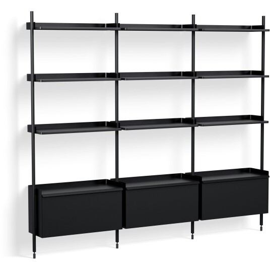Hay Pier System 133 3 columns PS Black / Black