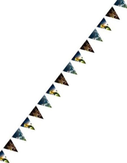 Fotball Flaggbanner 4 Meter Kick It