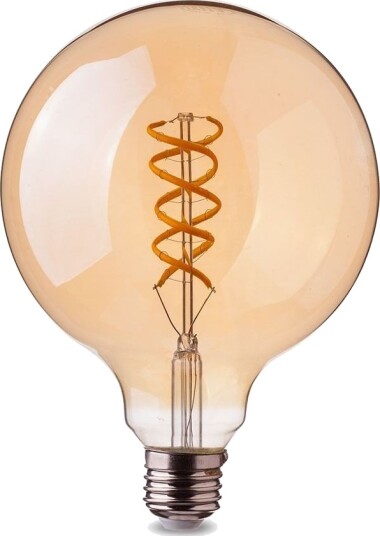 V Tac E27 dekorativ LED globepære spiral filament 5W ekstra varmhvit Dimbar : Ikke dimbar Kulør : Ekstra varm V Tac E27 dekorativ LED globepære spiral filament 5W ekstra varmhvit Dimbar : Ikke dimbar Kulør : Ekstra varm