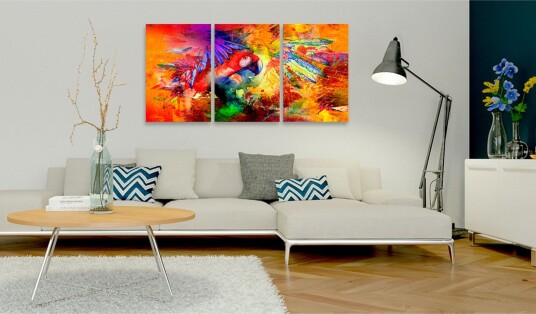Tavle Colourful Parrot 60X30 Artgeist sp. z o. o.