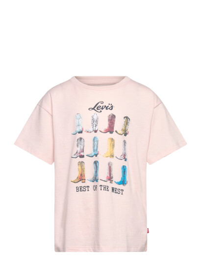 Levi"s Lvg Boots Oversized Ss Tee Pink 110