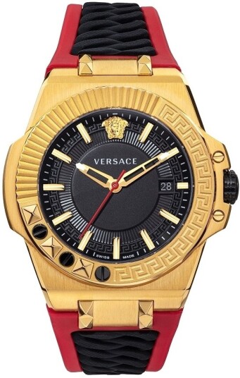 Versace Herreklokke VEDY00319 Chain Reaction Sort/Plast Ø45 mm Versace Herreklokke VEDY00319 Chain Reaction Sort/Plast Ø45 mm