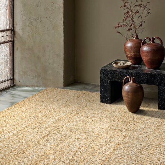 Innendørs/Utendørs tepper   Milford Wool Look gul Størrelse: 200 x 290 cm