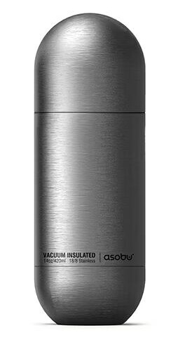 Asobu Orb, 430 ml, Daglig bruk, Sølv, Rustfritt stål, 24 timer, 12 timer