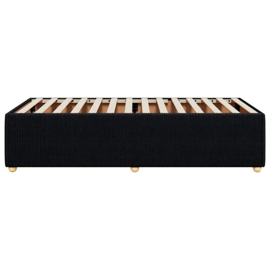 Sengeramme svart 90x190 cm stoff 8721102697845
