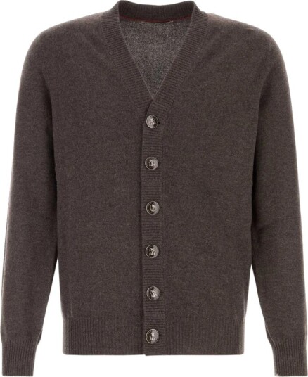 Brunello Cucinelli Herre Strikkevarer Brun XL,