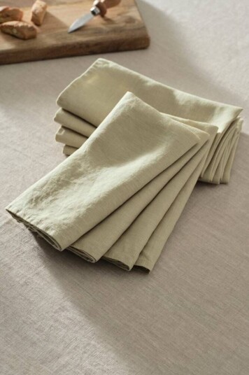 JONIE serviett 8 pk Grønnbeige