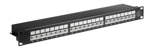 Goobay 90854 Rj45 Cat6a U/Ftp (Stp) 22/26 Sort Rackmontering