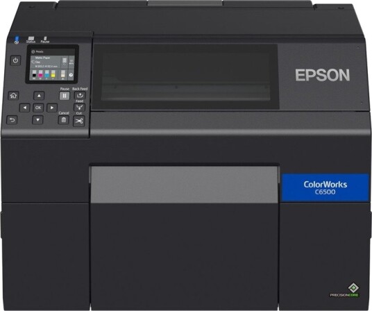 Epson Colorworks Cw-C6500ae Etikettskriver, Farge-Inkjet 85 Mm/S, Kutter, Svart