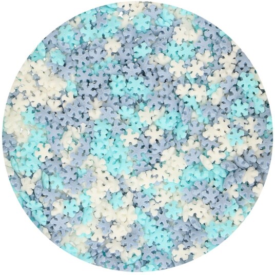Funcakes Kakestrø Medley Snowflakes 50g Funcakes Kakestrø Medley Snowflakes 50g