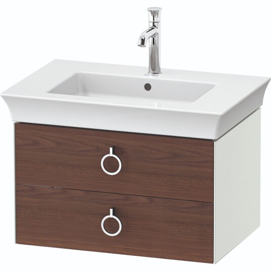 Duravit White Tulip Servantskap 2 skuf. 68,4x45,8x41 cm Valnøtt/Hvit Matt