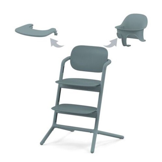 Cybex, Spisestol, Lemo Chair, 3i1 Pakke - Stone Blå Cybex, Spisestol, Lemo Chair, 3i1 Pakke - Stone Blå