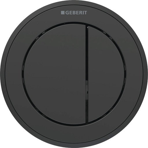 GEBERIT Type 10 fjernkontroll 2 spylt pneumatikk/møbelplast svart/matt s GEBERIT Type 10 fjernkontroll 2 spylt pneumatikk/møbelplast svart/matt s