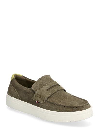 Tommy Hilfiger Modern Light Hybrid Suede Loafer Khaki green 40