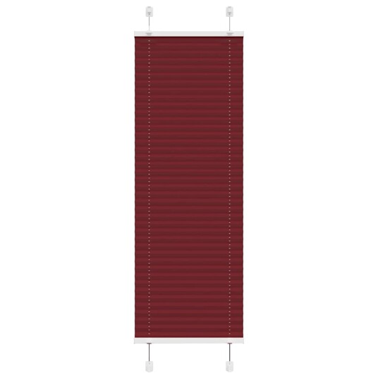 Plisségardin Bordeaux Rød 50x150 cm Stoff Bredde 49,4