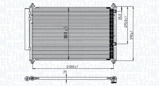 Kondensator MAGNETI MARELLI 350203850000 Kondensator MAGNETI MARELLI 350203850000