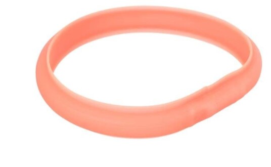 Febo Silikon Lyshalsbånd, Rosa - L/XL